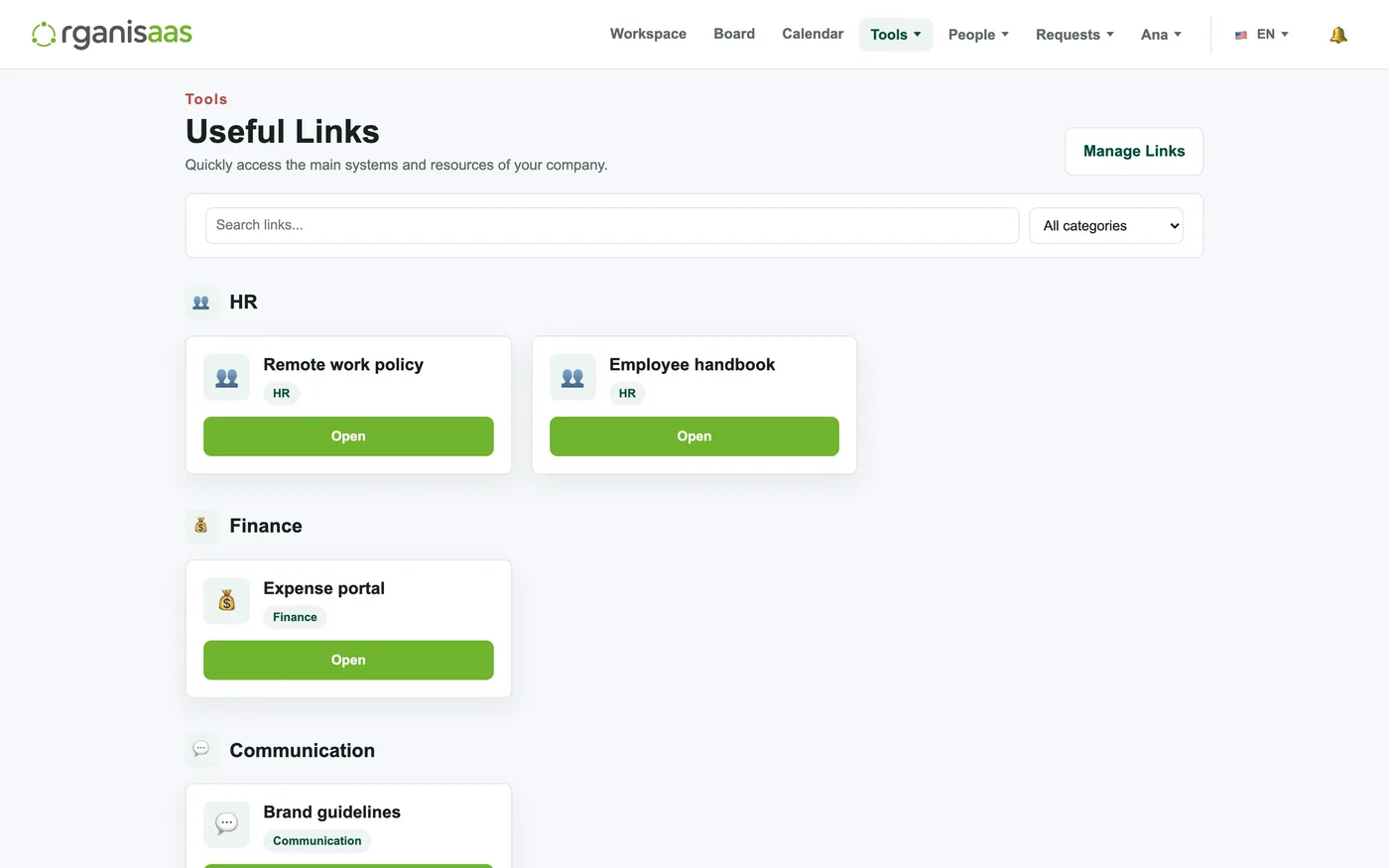 Useful links hub